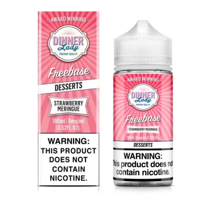 Dinner Lady Strawberry Meringue TFN 100mL Freebase Vape Juice - 0MG