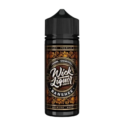 Wick Liquor 100ml E-Liquid Shortfill Banshee - Nicotine Strength#0mg (D9B809) (D9B809)