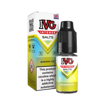 IVG Intense Banana Ice Saltnic Vape Juice - 20mg