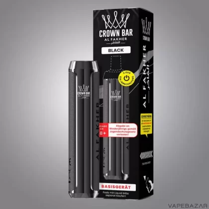 Crown Bar Al Fakher Basisgerät – Black - Vapebazar