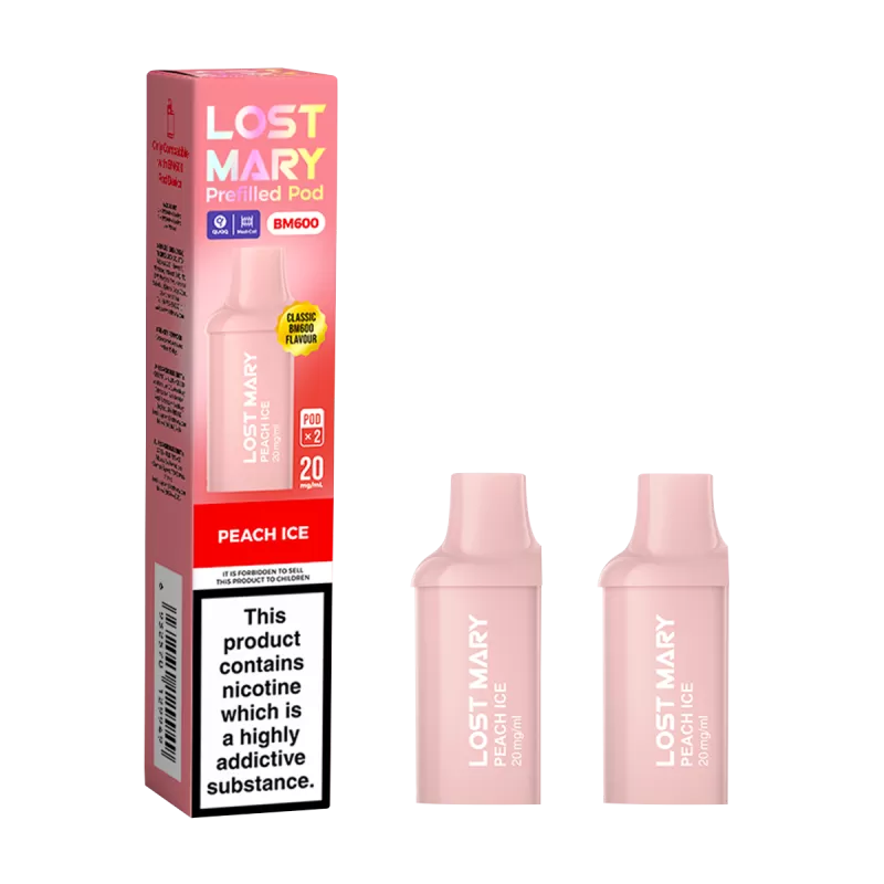 Peach Ice Lost Mary BM600 Pods - Ecigwizard
