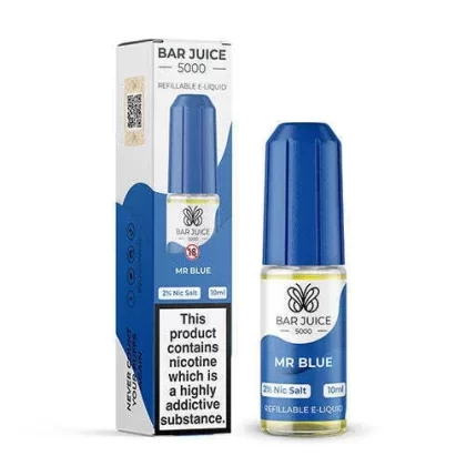 Bar Juice 5000 Mr Blue Nic Salt E-Liquid 5mg, 10mg & 20mg – Exhilarating Berry Fusion with a Cool Twist | 10ml