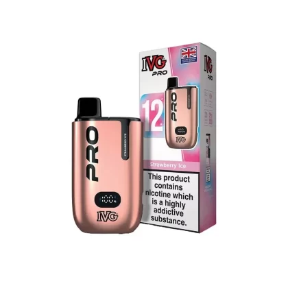 IVG Pro 12 Strawberry Ice Vape Kit - Nicotine Strength#20mg