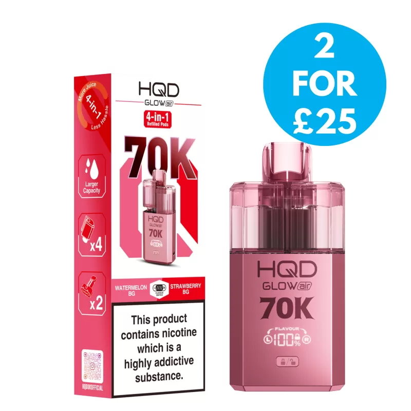 HQD Glow Air 70k Prefilled Pod Kit - Vape Co