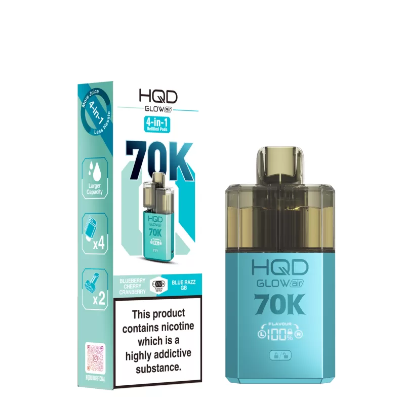 HQD Glow Air 70k Prefilled Pod Kit - Vape Co - Image 2