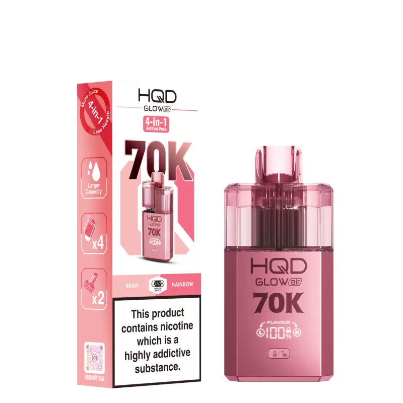 HQD Glow Air 70k Prefilled Pod Kit - Vape Co - Image 3