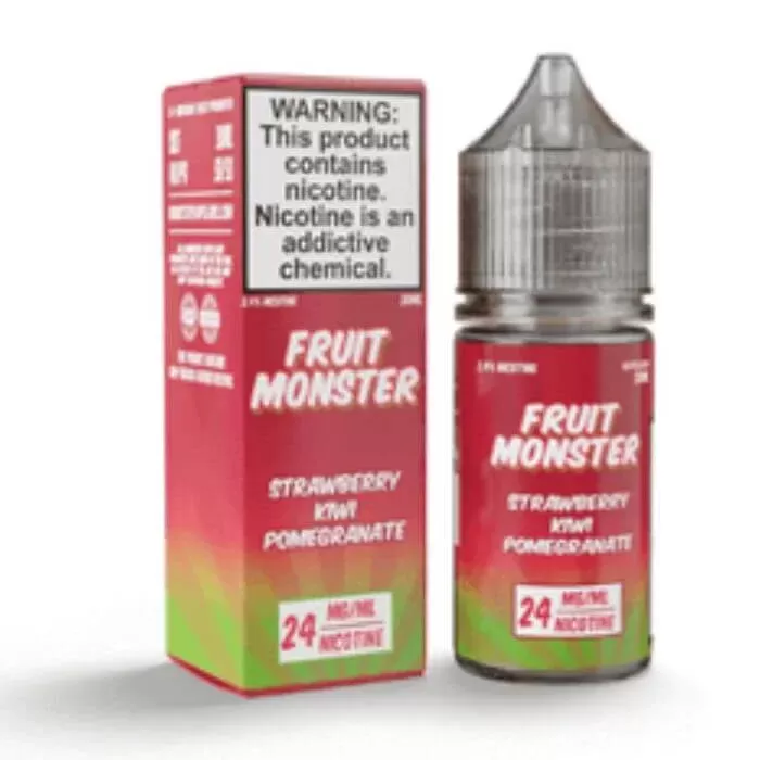 Strawberry Kiwi Pomegranate Nicotine Salt by Fruit Monster E-Liquid - Size#30ml~Nicotine#24MG>48MG