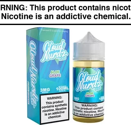 ALOE GRAPE ICED BY CLOUD NURDZ 100ML - Vapejuice