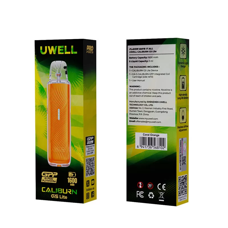 Uwell Caliburn G5 Lite Pod Kit 35W - Knight Black - Image 3