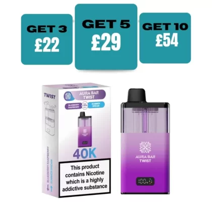 Crystal Prime Aura 40K Prefilled Pod Kit - £9.99 or 3 For £22