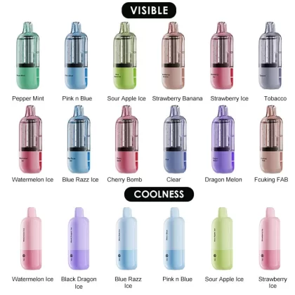 Nexa FLEX Disposable Pod Cartridge 18ml (Visible Version: 35K Puffs; Coolness Version: 25K Puffs) - Sour Apple Ice (Coolness Version) / 50mg / 1pc / CN-SZ