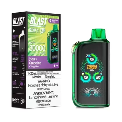 Drip’n by Envi x Fasta Blast 30K Disposable Sour Series – Grape Ice