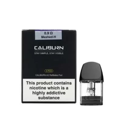 Uwell Caliburn A2 Refillable Pods - Resistance#0.9 Meshed>1.2 UN2 Meshed-H