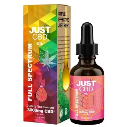 JustCBD – Full Spectrum CBD Tincture - size#250mg>550mg>1000mg>1500mg>3000mg>5000mg (DD9713)