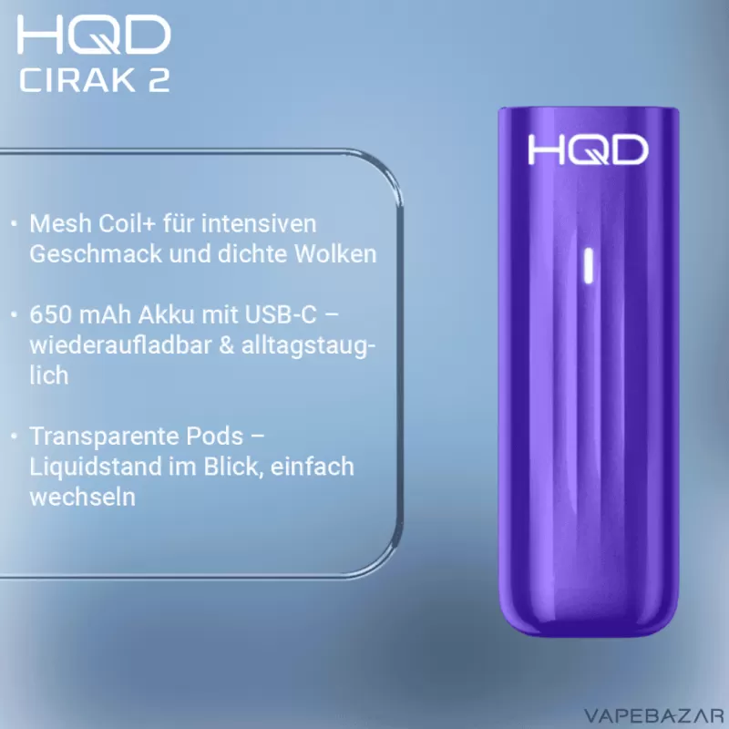 HQD Cirak 2 – Purple - 650 mAh / HQD - Image 2