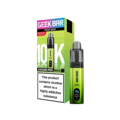 Geek Bar Hagimi Pro Max 10K Prefilled Pod Kit Fresh Mint - 20mg