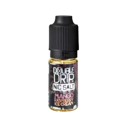 Double Drip – Nic Salt – Mango Raspberry Ice Cream – 10mg – 10ml