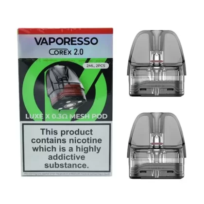 Vaporesso Luxe X Corex 2.0 2ml Replacement Mesh Pods – Pack of 2