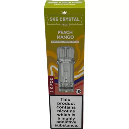 Crystal Plus Pods Peach Mango Replaceable Pre-Filled 20mg (10pk)