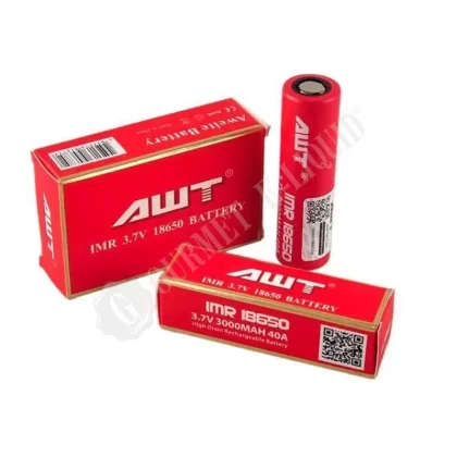 AWT IMR 18650 3.7v 3000mAH 40A Battery