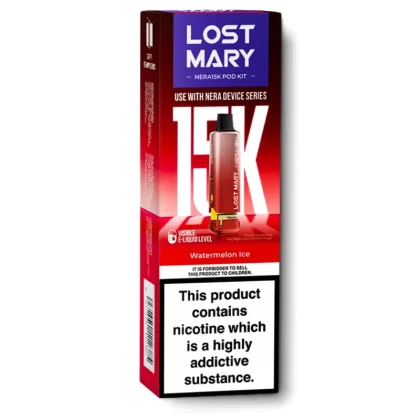 Watermelon Ice Nera 15K Refill Pods by Lost Mary - Ecigarettedirect Co