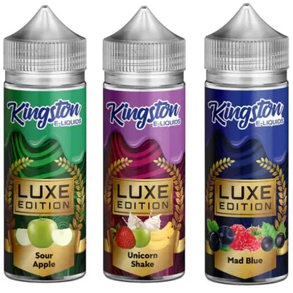 Kingston Luxe Edition 100ML E-Liquid Shortfill - Sour Apple / No - Image 2