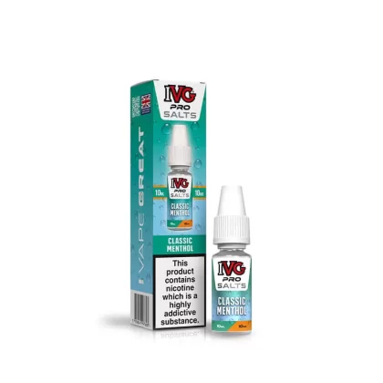 IVG Pro Salts Classic Menthol 10ml E-Liquid - 10mg