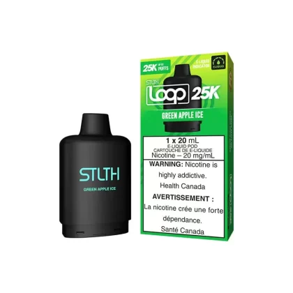 STLTH LOOP 25K POD PACK – GREEN APPLE ICE