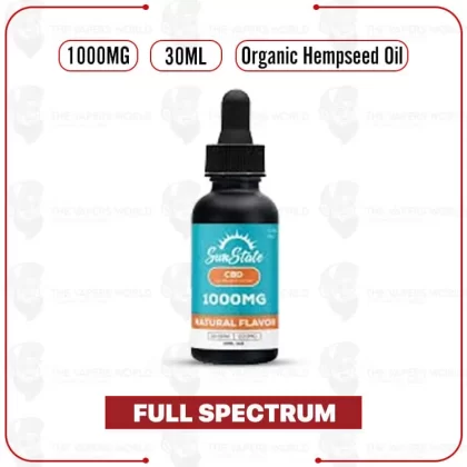 Sun State Hemp CBD Full Spectrum Hempseed Oil Tincture 30ml – 1000mg - Thevapersworld