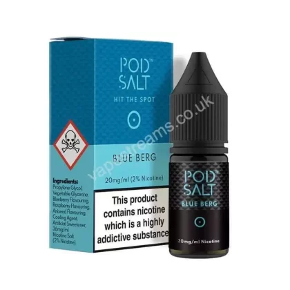 Blue Berg Nicotine Salt E-Liquid By Pod Salt Core Range - Vapestreams Co