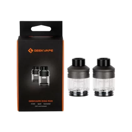 Geekvape E100 Replacement Pod (2x Pack) - Black, Blue