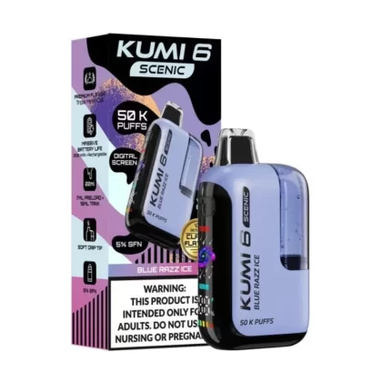 Kumi 6 Scenic SFN 5% Disposable Blue Razz Ice