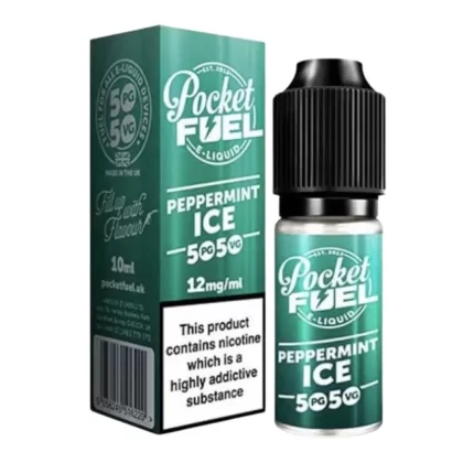 Peppermint Ice 50/50 E-Liquid by Pocket Fuel (10ml) - 3mg