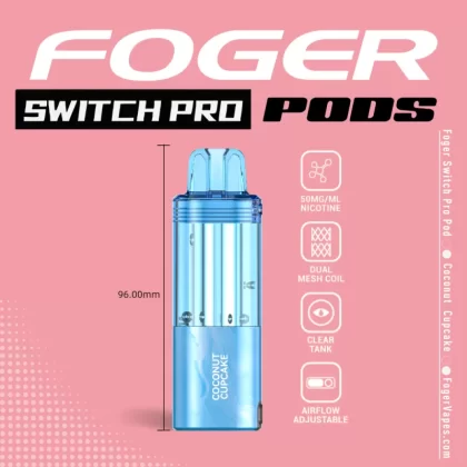 Coconut Cupcake – Foger Switch Pro Pod | 30K Puffs