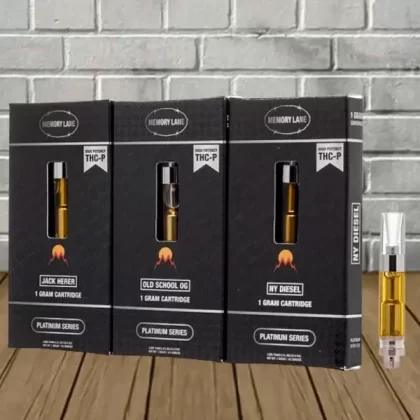 Memory Lane Platinum Series 510 Thread Vape Cartridge 1g - strain#Jack Herer (Sativa) DISPOSABLE>White Widow (Hybrid) DISPOSABLE>Old School OG (Indica) DISPOSABLE>NY Diesel (Sativa) DISPOSAB