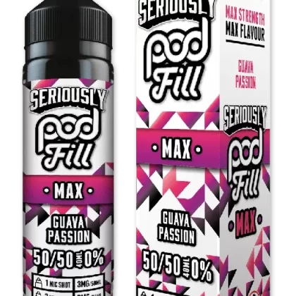 DOOZY SERIOUSLY PODFILL MAX GUAVA PASSION 40ML SHORTFILL E-LIQUID