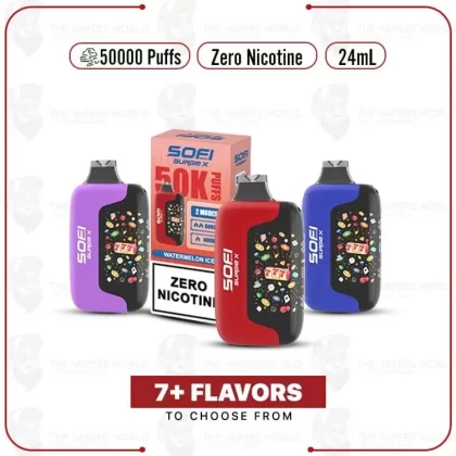 Sofi Surge Zero Nicotine 50K Puff Disposable - Thevapersworld