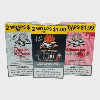 Little Havana Leaf Wraps 2pk - 8 mile, chocolate stout