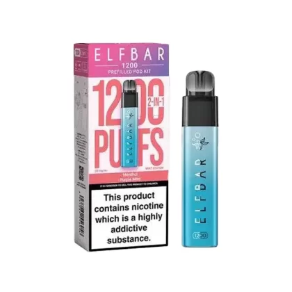 Elf Bar 1200 Mint Edition Pod Vape - Nicotine Strength#20mg (C53AB2) (C53AB2)