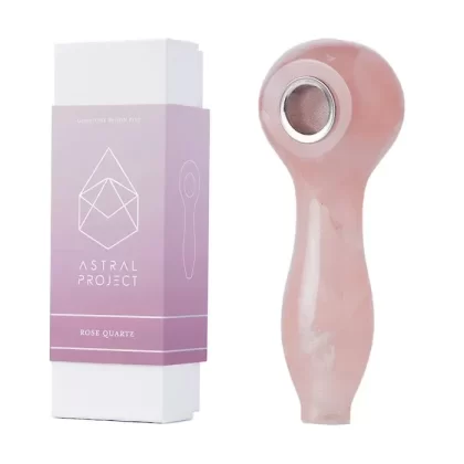 Gemstone Spoon Pipe – Rose Quartz