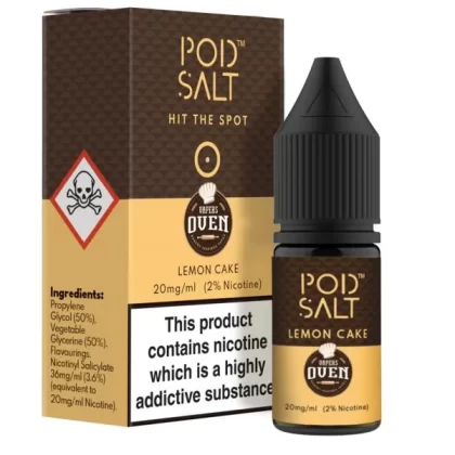 Pod Salt Lemon Cake Nic Salt E-Liquid - 20mg
