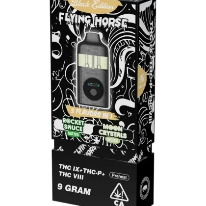Rocket Sauce | Moon Crystals Flying Horse Black Edition Disposable 9G - Ejuicewarehouse
