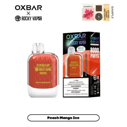 Rocky Vapor OXBAR G-8000 – Peach Mango Ice