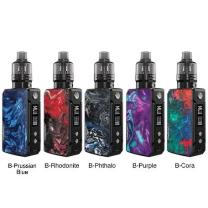 Original 117W VOOPOO Drag Mini Refresh Edition TC Box Mod Starter Kit With PNP Tank 4400mAh