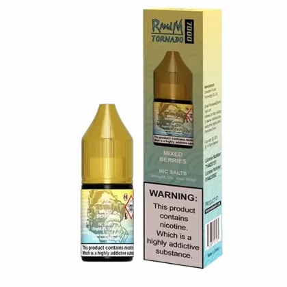 MIXED BERRIES NICOTINE SALT E-LIQUID BY R AND M