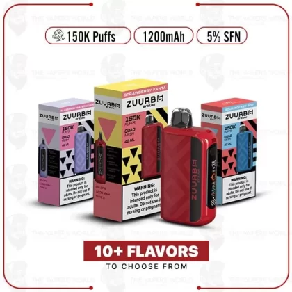 KUMI Zuurb 6 150K Disposable Vape - Blue Razz Ice, Blueberry Watermelon (5B669B)