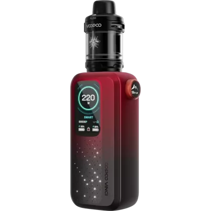 VooPoo Vinci Spark 220 Vape Kit - Colour#Dark Red>Midnight Black>Rose Red>Space Blue>Spring Green>Starlit Blue>Tech Silver