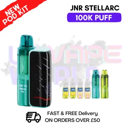 Strawberry Kiwi JNR 100K Puff Stellarc Pod Kit