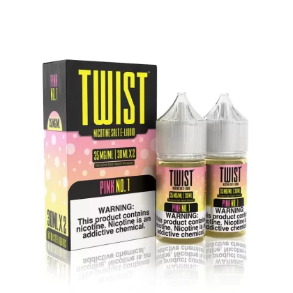 Twist Salt E-Liquid – Pink No. 1 (Pink Punch Lemonade) – 30ml (x2)