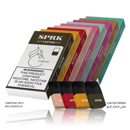 Sprk Disposable Pod System – Best Vape Kits UAE - Cubano, Empty Pod; Built In